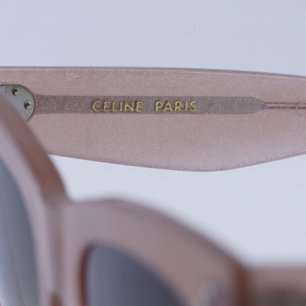 🕶️New Celine CL4004IN 74F Sunglasses Milky Pink Frame, Brown Lenses - Picture 8 of 11